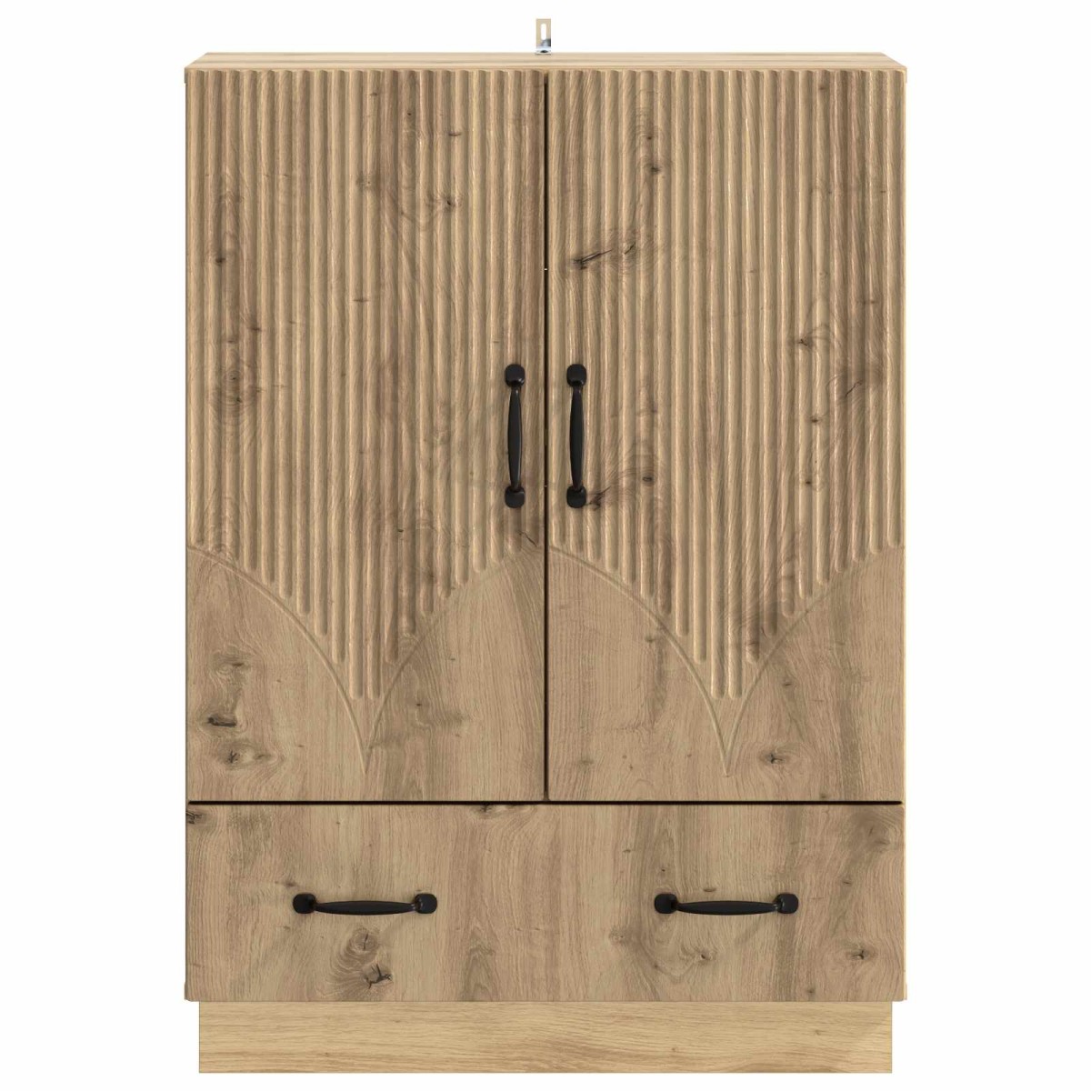 vidaXL Πλαϊνό γραφείο Artisan Δρυς 66 x 34,5 x 92 εκ.