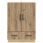 vidaXL Πλαϊνό γραφείο Artisan Δρυς 66 x 34,5 x 92 εκ.