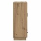 vidaXL Πλαϊνό γραφείο Artisan Δρυς 66 x 34,5 x 92 εκ.