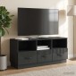 vidaXL Ντουλάπι TV Μαύρο 102 x 34,5 x 47 εκ Επεξεργασμένο Ξύλο