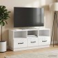 vidaXL Ντουλάπι TV με συρτάρι Γυαλιστερό Λευκό 102 x 34,5 x 47 εκ