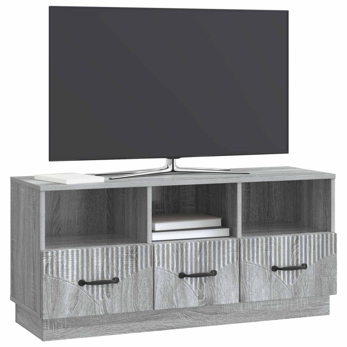 vidaXL Ντουλάπι TV Γκρι Sonoma 102 x 34,5 x 47 εκ Επεξεργασμένο Ξύλο