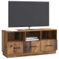 vidaXL Ντουλάπι TV με συρτάρι Παλαιωμένο ξύλο 102 x 34,5 x 47 εκ