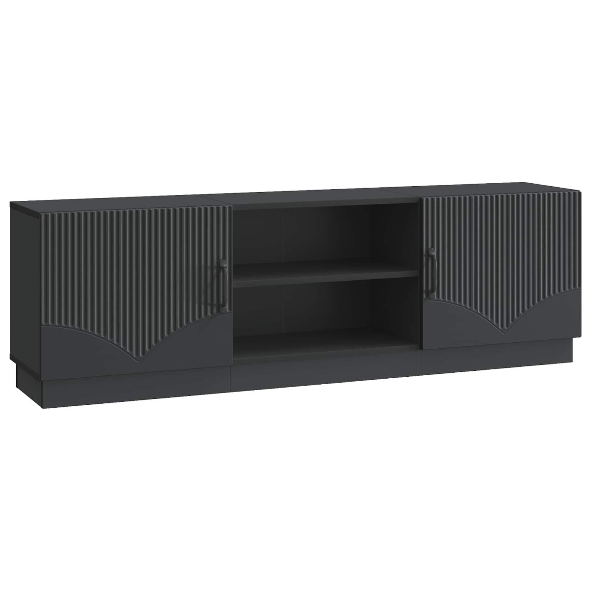 vidaXL Ντουλάπι TV Μαύρο 150 x 31 x 47 εκ Επεξεργασμένο Ξύλο