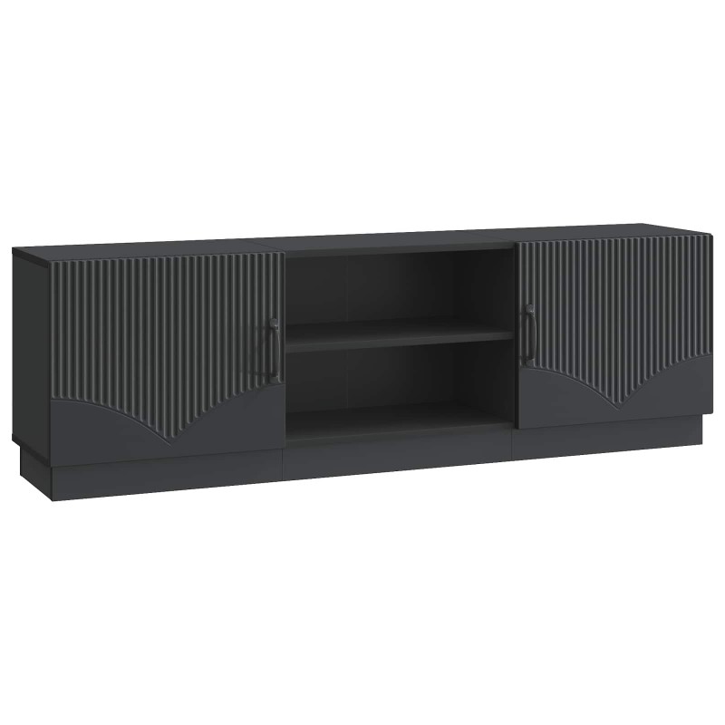 vidaXL Ντουλάπι TV Μαύρο 150 x 31 x 47 εκ Επεξεργασμένο Ξύλο