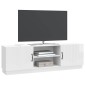 vidaXL Ντουλάπι TV Γυαλιστερό Λευκό 150 x 31 x 47 εκ