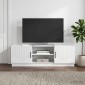 vidaXL Ντουλάπι TV Γυαλιστερό Λευκό 150 x 31 x 47 εκ