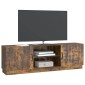 vidaXL Ντουλάπι TV Καπνισμένο Ξύλο Δρυός 150 x 31 x 47 εκ