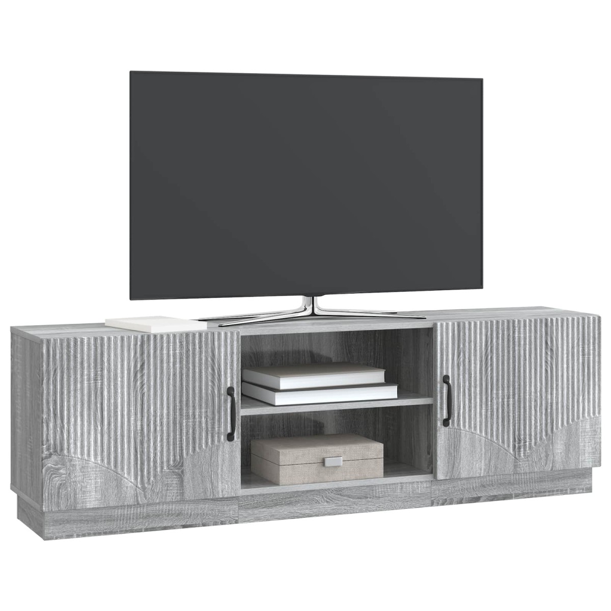 vidaXL Ντουλάπι TV Γκρι Sonoma 150 x 31 x 47 εκ Επεξεργασμένο Ξύλο