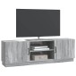 vidaXL Ντουλάπι TV Γκρι Sonoma 150 x 31 x 47 εκ Επεξεργασμένο Ξύλο