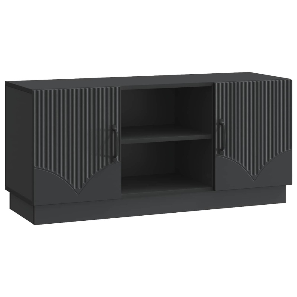 vidaXL Ντουλάπι TV Μαύρο 102 x 34,5 x 47 εκ Επεξεργασμένο Ξύλο