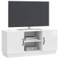 vidaXL Ντουλάπι TV Γυαλιστερό Λευκό 102 x 34,5 x 47 εκ