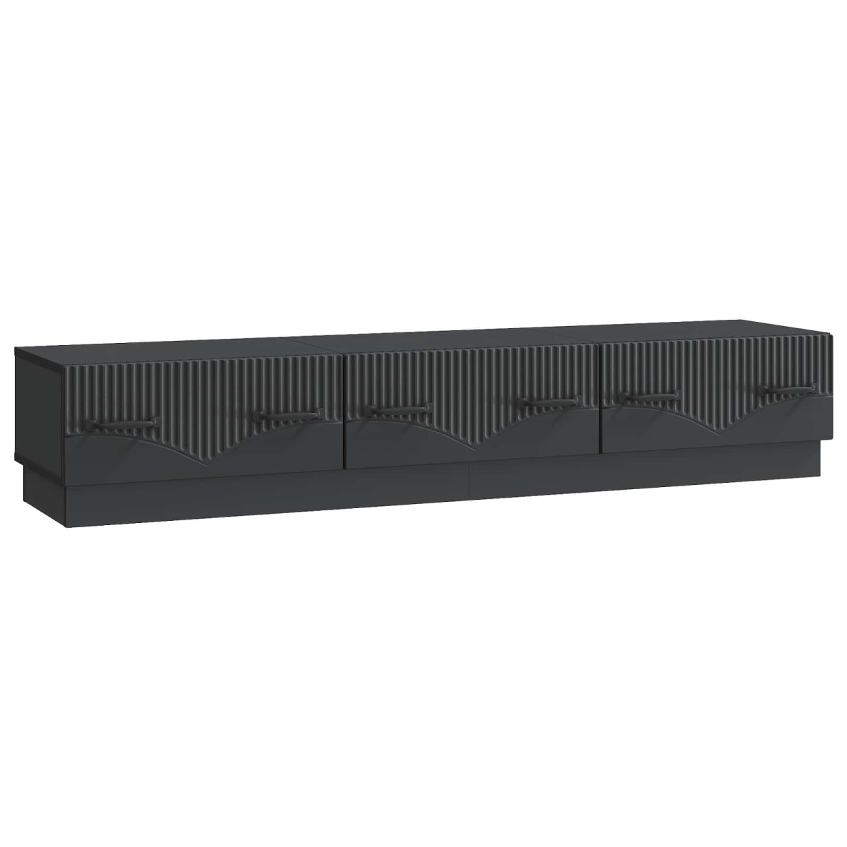 vidaXL Ντουλάπι TV Μαύρο 147 x 34,5 x 27 εκ Επεξεργασμένο Ξύλο