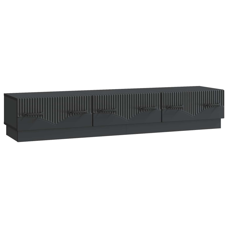 vidaXL Ντουλάπι TV Μαύρο 147 x 34,5 x 27 εκ Επεξεργασμένο Ξύλο