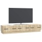 vidaXL Ντουλάπι TV Sonoma Δρυς 147 x 34,5 x 27 εκ Επεξεργασμένο Ξύλο