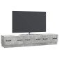 vidaXL Ντουλάπι TV με συρτάρι Γκρι Σκυροδέματος 147 x 34,5 x 27 εκ