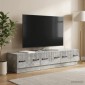 vidaXL Ντουλάπι TV με συρτάρι Γκρι Σκυροδέματος 147 x 34,5 x 27 εκ