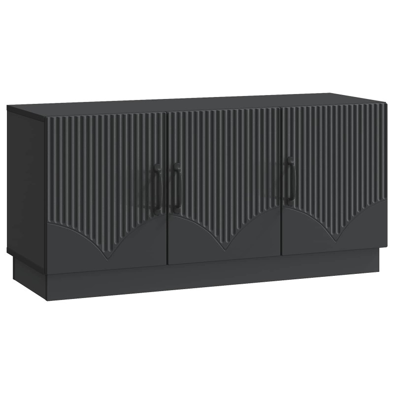vidaXL Ντουλάπι TV Μαύρο 99 x 34,5 x 47 εκ Επεξεργασμένο Ξύλο