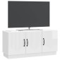 vidaXL Ντουλάπι TV Γυαλιστερό Λευκό 99 x 34,5 x 47 εκ