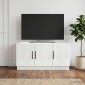 vidaXL Ντουλάπι TV Γυαλιστερό Λευκό 99 x 34,5 x 47 εκ