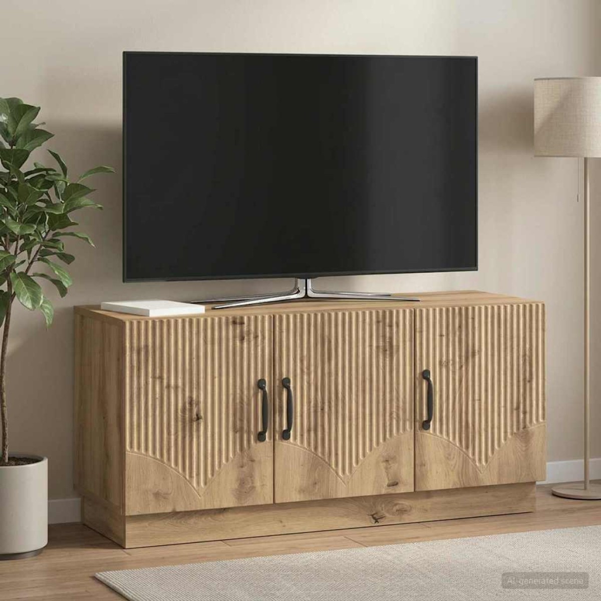vidaXL Ντουλάπι TV 99 x 34,5 x 47 εκ Artisan Δρυς Επεξεργασμένο Ξύλο