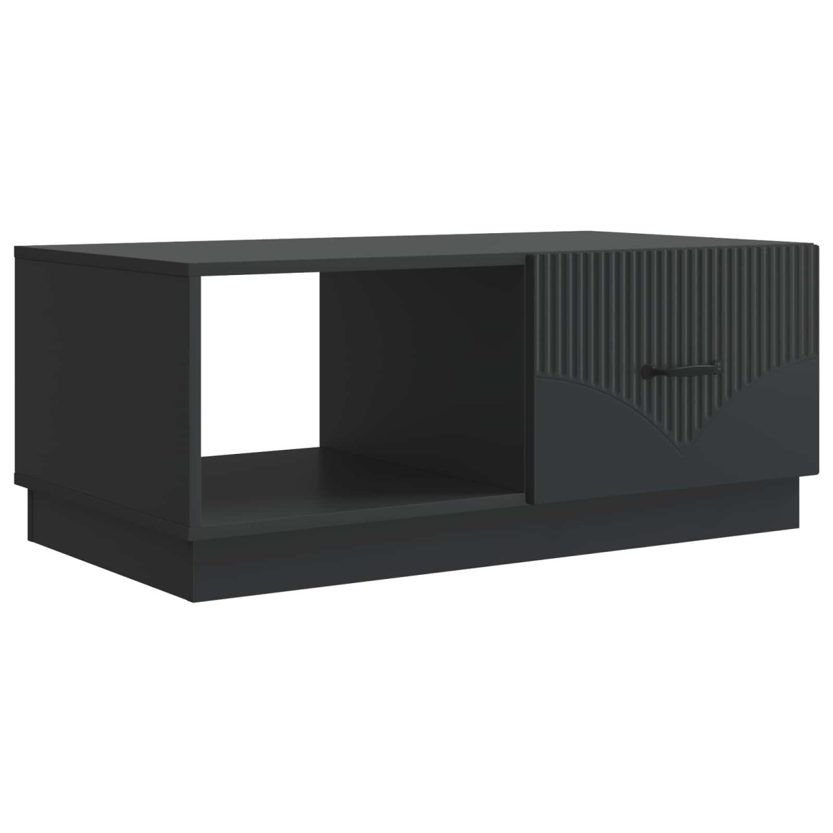 vidaXL Τραπεζάκι σαλονιού Μαύρο 90 x 50 x 37 εκ Επεξεργασμένο Ξύλο