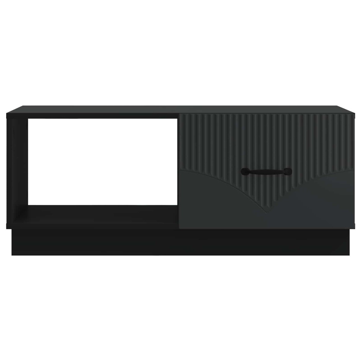 vidaXL Τραπεζάκι σαλονιού Μαύρο 90 x 50 x 37 εκ Επεξεργασμένο Ξύλο