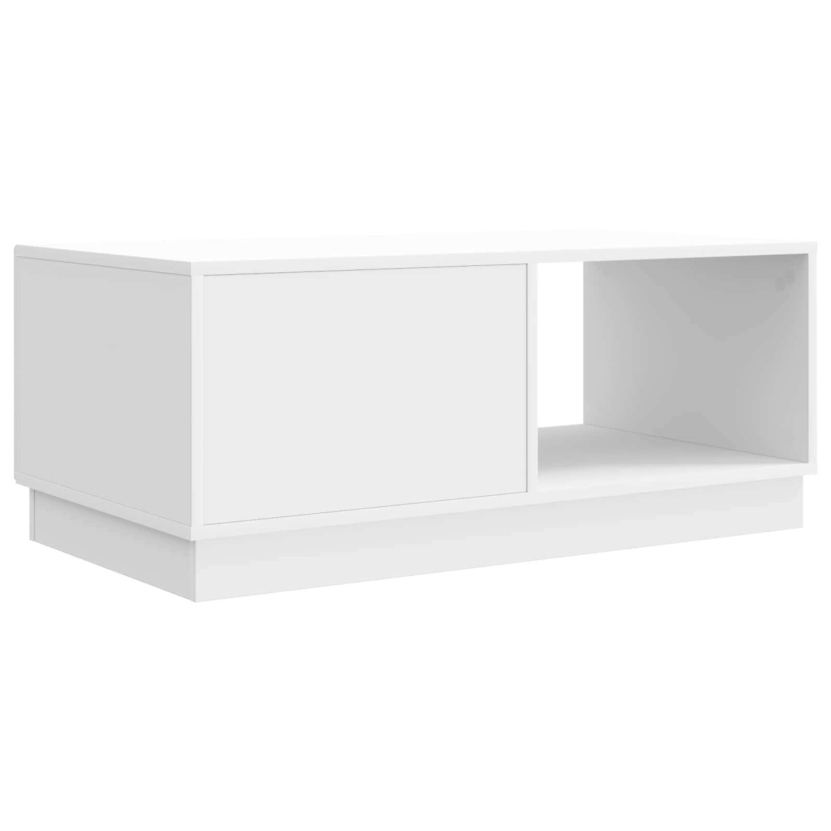 vidaXL Τραπεζάκι σαλονιού Γυαλιστερό Λευκό 90 x 50 x 37 εκ