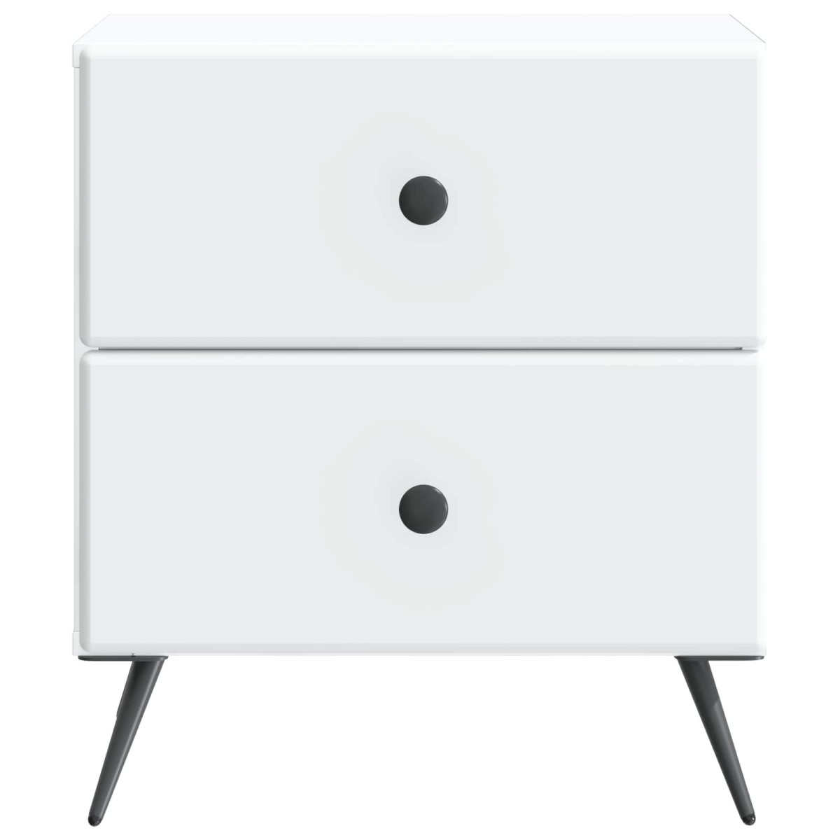 vidaXL Κομοδίνο Λευκό 43 x 34,5 x 47,5 εκ Επεξεργασμένο Ξύλο