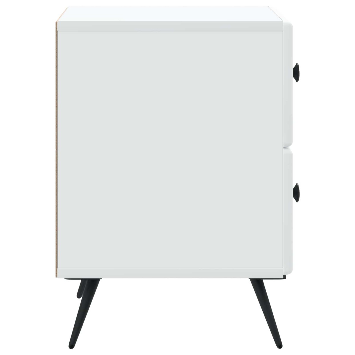 vidaXL Κομοδίνο Λευκό 43 x 34,5 x 47,5 εκ Επεξεργασμένο Ξύλο