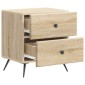 vidaXL Κομοδίνο Sonoma Δρυς 43 x 34,5 x 47,5 εκ Επεξεργασμένο Ξύλο