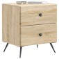 vidaXL Κομοδίνο 2 τεμ. Sonoma Δρυς 43 x 34,5 x 47,5 εκ