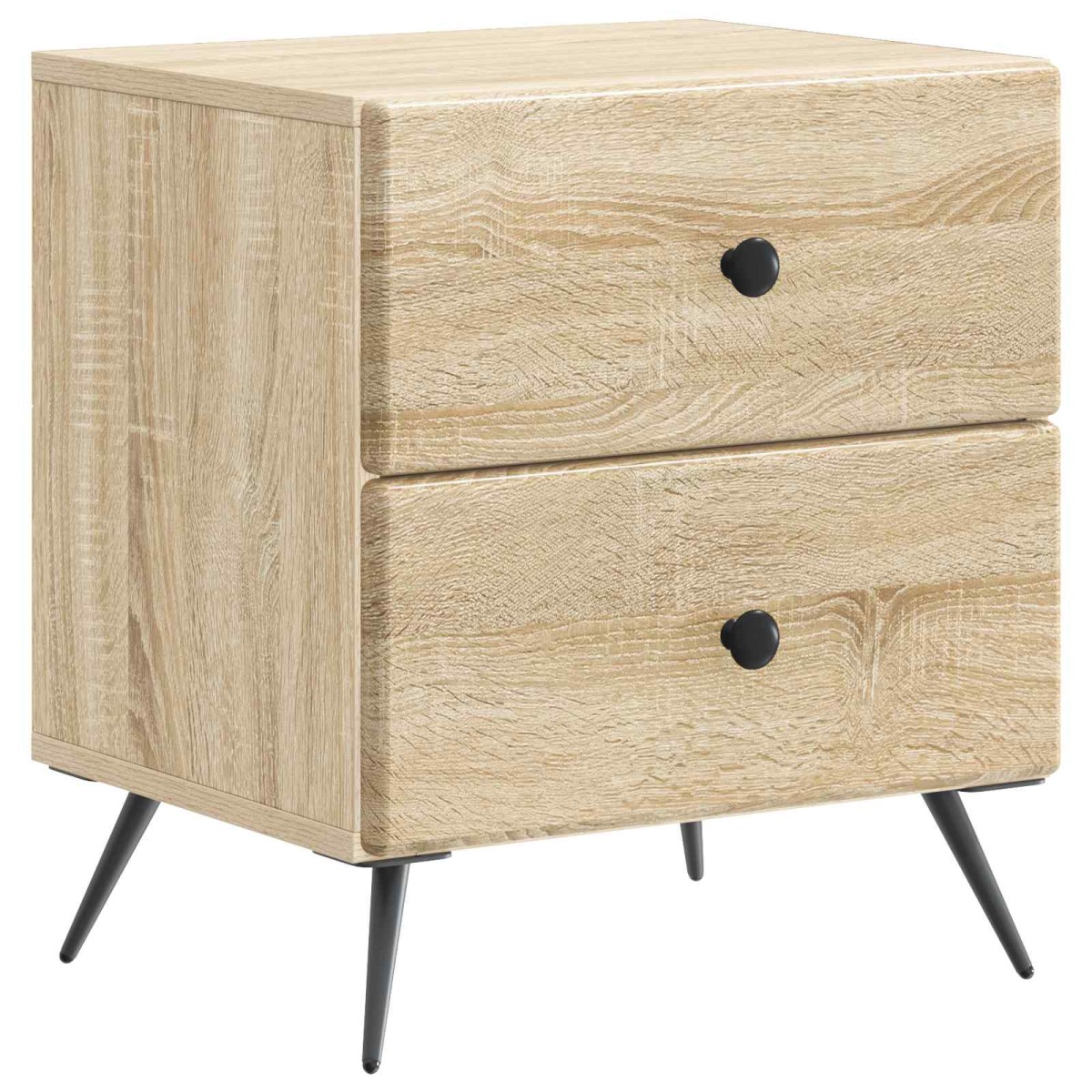 vidaXL Κομοδίνο 2 τεμ. Sonoma Δρυς 43 x 34,5 x 47,5 εκ