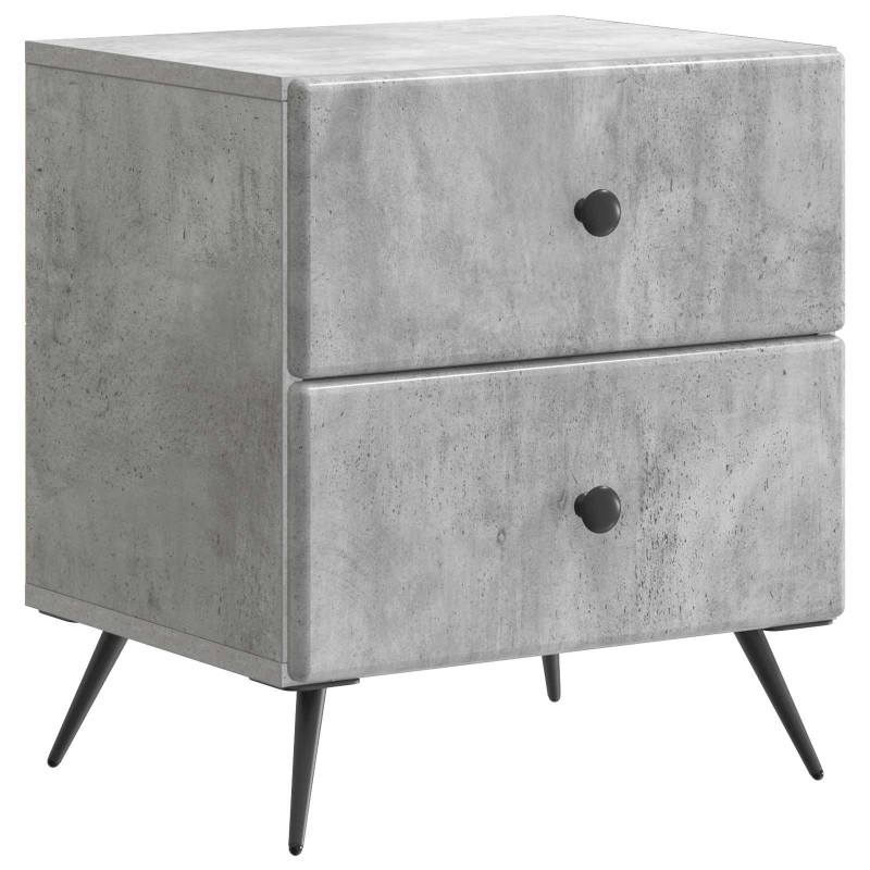 vidaXL Κομοδίνο Γκρι Σκυροδέματος 43 x 34,5 x 47,5 εκ