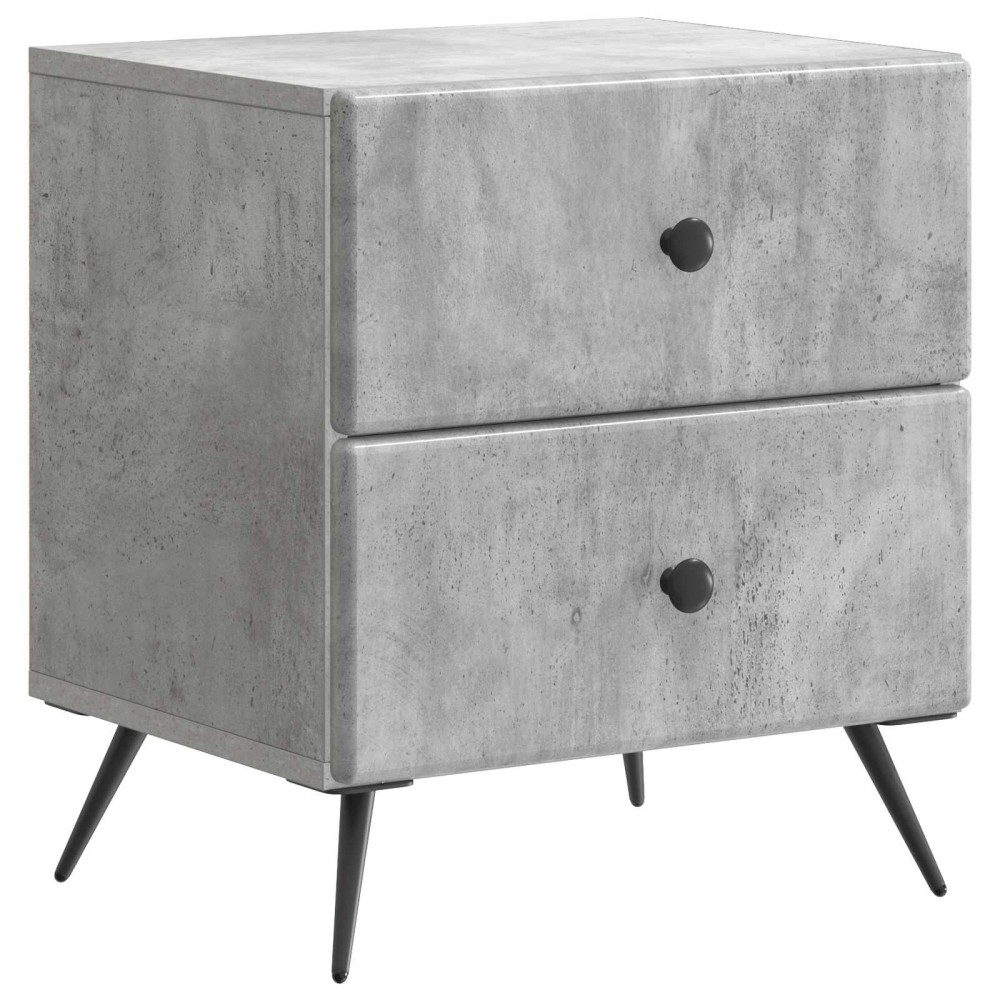 vidaXL Κομοδίνο Γκρι Σκυροδέματος 43 x 34,5 x 47,5 εκ