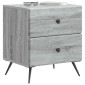 vidaXL Κομοδίνο Γκρι Sonoma 43 x 34,5 x 47,5 εκ Επεξεργασμένο Ξύλο
