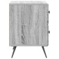 vidaXL Κομοδίνο Γκρι Sonoma 43 x 34,5 x 47,5 εκ Επεξεργασμένο Ξύλο