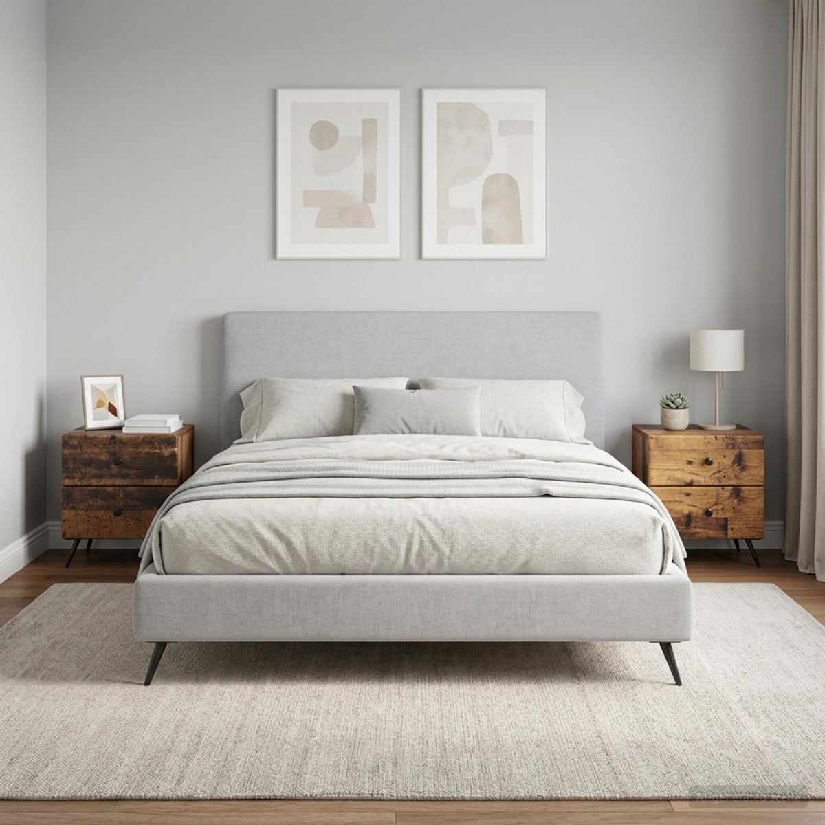 vidaXL Κομοδίνο 2 τεμ. Παλαιωμένο ξύλο 43 x 34,5 x 47,5 εκ