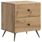 vidaXL Κομοδίνο Artisan Δρυς 43 x 34,5 x 47,5 εκ Επεξεργασμένο Ξύλο
