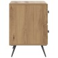vidaXL Κομοδίνο Artisan Δρυς 43 x 34,5 x 47,5 εκ Επεξεργασμένο Ξύλο
