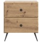 vidaXL Κομοδίνο 2 τεμ. Artisan Δρυς 43 x 34,5 x 47,5 εκ