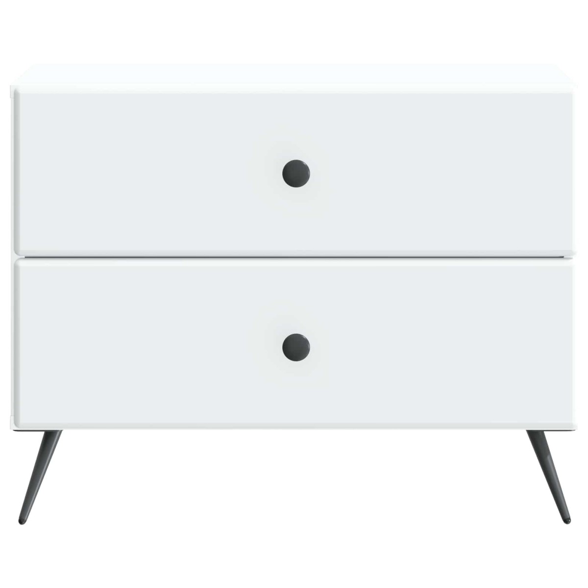 vidaXL Κομοδίνο Λευκό 62 x 34,5 x 47,5 εκ Επεξεργασμένο Ξύλο