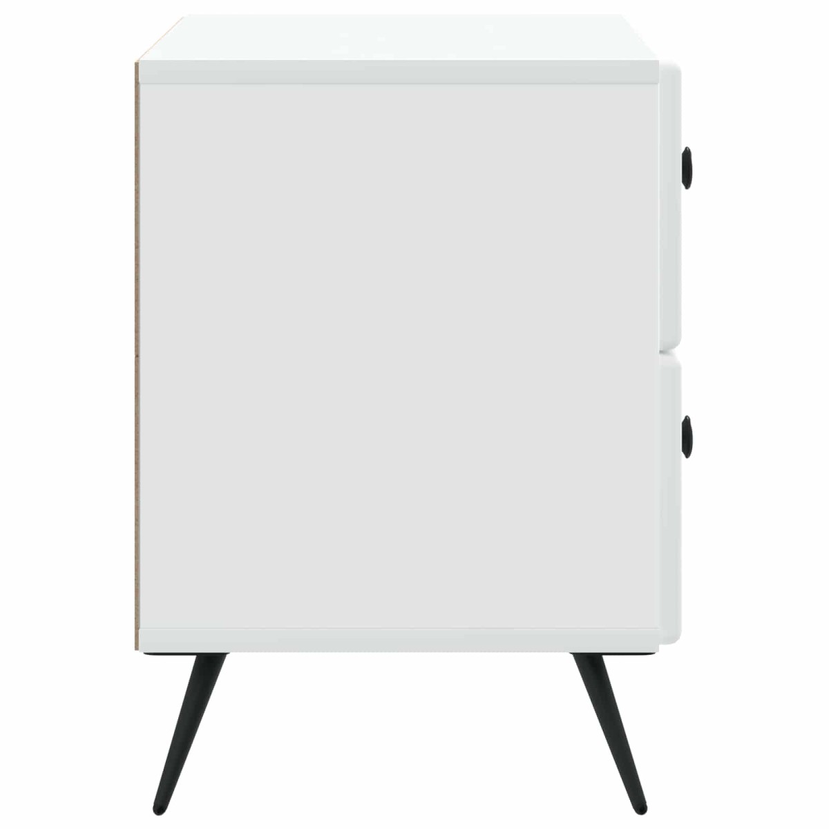 vidaXL Κομοδίνο Λευκό 62 x 34,5 x 47,5 εκ Επεξεργασμένο Ξύλο