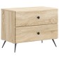 vidaXL Κομοδίνο Sonoma Δρυς 62 x 34,5 x 47,5 εκ Επεξεργασμένο Ξύλο