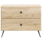 vidaXL Κομοδίνο Sonoma Δρυς 62 x 34,5 x 47,5 εκ Επεξεργασμένο Ξύλο