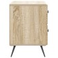 vidaXL Κομοδίνο Sonoma Δρυς 62 x 34,5 x 47,5 εκ Επεξεργασμένο Ξύλο