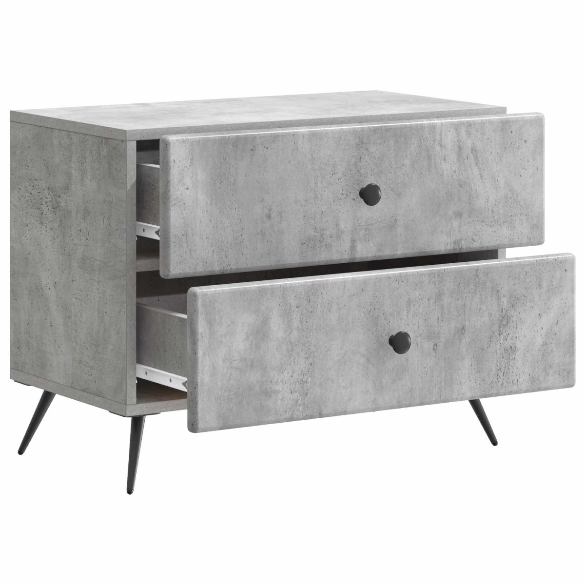vidaXL Κομοδίνο Γκρι Σκυροδέματος 62 x 34,5 x 47,5 εκ