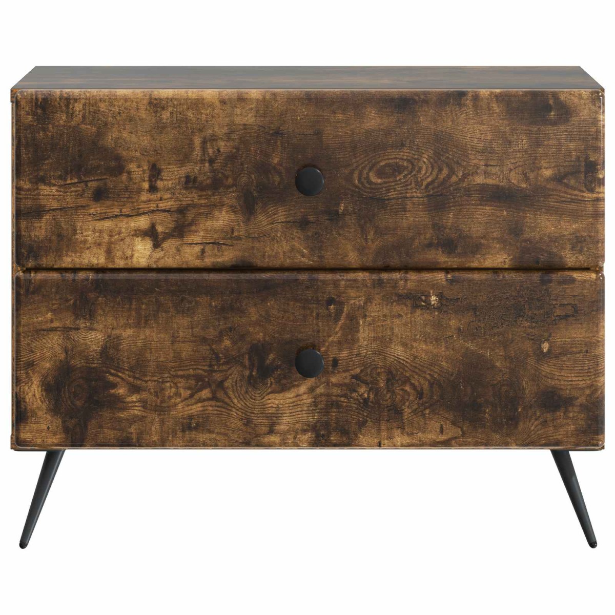 vidaXL Κομοδίνο Καπνισμένο Ξύλο Δρυός 62 x 34,5 x 47,5 εκ