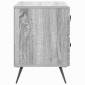 vidaXL Κομοδίνο Γκρι Sonoma 62 x 34,5 x 47,5 εκ Επεξεργασμένο Ξύλο