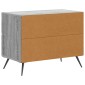 vidaXL Κομοδίνο Γκρι Sonoma 62 x 34,5 x 47,5 εκ Επεξεργασμένο Ξύλο
